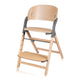 Scaun de masa multifunctional Megan, Lionelo, Din lemn de fag, 6 luni- adult, Reglabil pe inaltime, Husa impermeabila, Tavita silicon, Suport de picioare reglabil, Greutate maxima 110 Kg, Gri