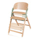 Scaun de masa multifunctional Megan, Lionelo, Din lemn de fag, 6 luni- adult, Reglabil pe inaltime, Husa impermeabila, Tavita silicon, Suport de picioare reglabil, Greutate maxima 110 Kg, Verde