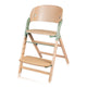 Scaun de masa multifunctional Megan, Lionelo, Din lemn de fag, 6 luni- adult, Reglabil pe inaltime, Husa impermeabila, Tavita silicon, Suport de picioare reglabil, Greutate maxima 110 Kg, Verde