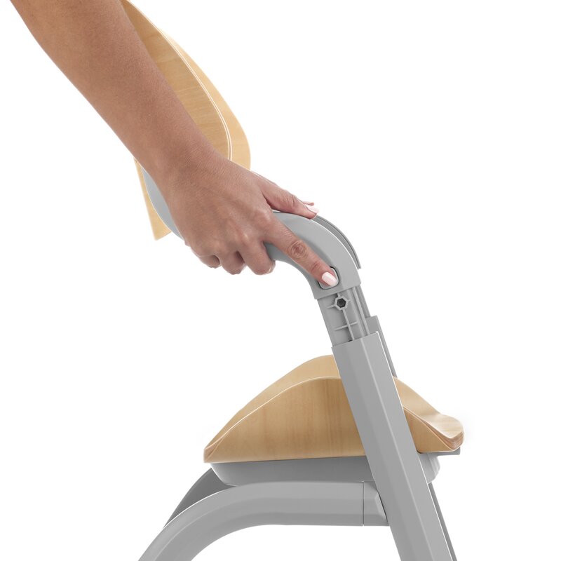 Scaun de masa multifunctional Noah, Jane, De la 6 luni la adult, Din lemn fag, Greutate maxima 100 Kg, Iris