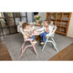 Scaun de masa multifunctional Noah, Jane, De la 6 luni la adult, Din lemn fag, Husa lavabila, Greutate maxima 100 Kg, Pale
