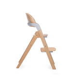 Scaun de masa multifunctional pliabil, Jane, Forest, De la 6 luni la adult, Din lemn fag, Greutate maxima 100 Kg, Mist