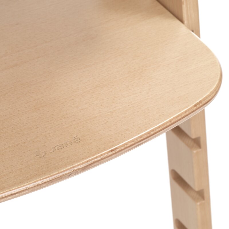 Scaun de masa multifunctional pliabil, Jane, Forest, De la 6 luni la adult, Din lemn fag, Greutate maxima 100 Kg, Mist