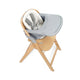 Scaun de masa multifunctional pliabil, Jane, Forest, De la 6 luni la adult, Din lemn fag, Greutate maxima 100 Kg, Mist