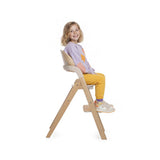 Scaun de masa multifunctional pliabil, Jane, Forest, De la 6 luni la adult, Din lemn fag, Greutate maxima 100 Kg, Sage