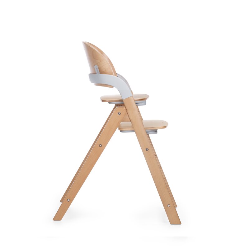 Scaun de masa multifunctional pliabil, Jane, Forest, De la 6 luni la adult, Din lemn fag, Greutate maxima 100 Kg, Sage
