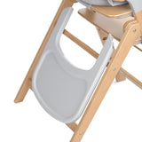 Scaun de masa multifunctional pliabil, Jane, Forest, De la 6 luni la adult, Din lemn fag, Greutate maxima 100 Kg, Sage
