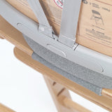 Scaun de masa multifunctional pliabil, Jane, Forest, De la 6 luni la adult, Din lemn fag, Greutate maxima 100 Kg, Sage