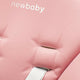 Scaun de masa, New Baby, Muka, Pliabil, Pana la 15 kg, Reglabil pe inaltime in 5 trepte, Reglare suport pentru picioare in 3 trepte, 6-36 luni, Dusty Pink