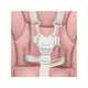 Scaun de masa, New Baby, Muka, Pliabil, Pana la 15 kg, Reglabil pe inaltime in 5 trepte, Reglare suport pentru picioare in 3 trepte, 6-36 luni, Dusty Pink