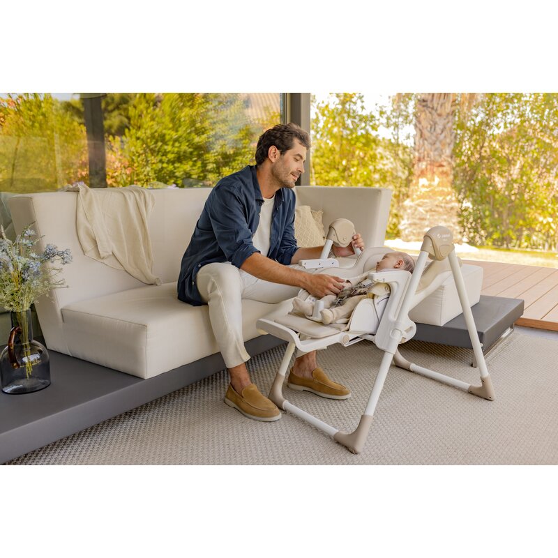 Scaun de masa si Balansoar, Jane, Mila 2 in 1, Transformabil, Multifunctional, 0 luni+, Conform cu standardele europene de securitate EN 14988:2017 + A1:2020EN 12790:2023, Sage