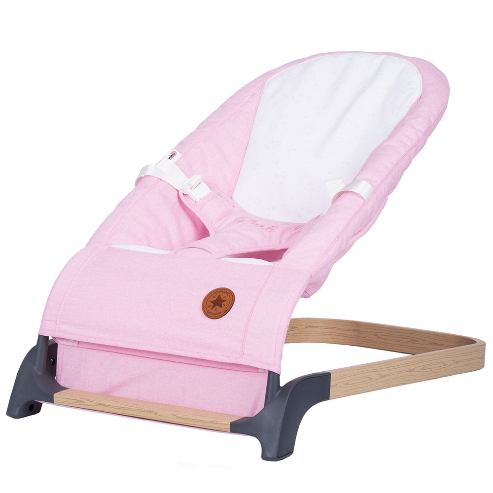Scaunel balansoar Chipolino Noah blush wood - gogobaby.ro