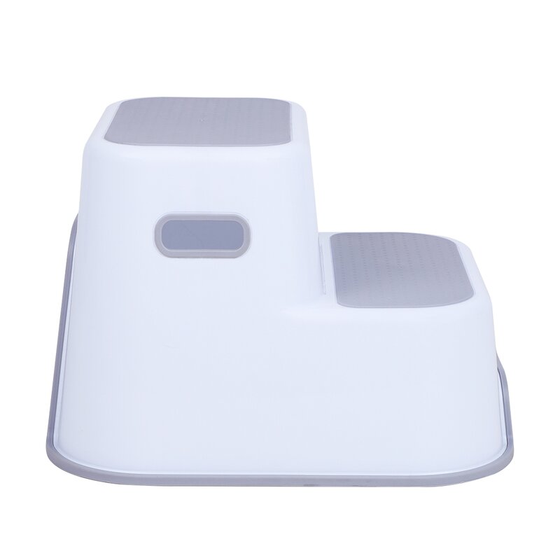 Scaunel Inaltator, FreeON, Pentru WC, In Doua Trepte, Suprafata antiderapanta, White & Grey - gogobaby.ro