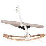 Scaunel multifunctional, Lionelo, Celia, 4 in 1, Functie de balansoar, Din lemn de fag, 6 luni- adult, Reglabil pe inaltime, Spatar lat, Sezut ergonomic, Tavita silicon, Suport de picioare reglabil, Greutate maxima 110 Kg, Alb/Natural
