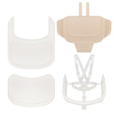 Scaunel multifunctional, Lionelo, Celia, 4 in 1, Functie de balansoar, Din lemn de fag, 6 luni- adult, Reglabil pe inaltime, Spatar lat, Sezut ergonomic, Tavita silicon, Suport de picioare reglabil, Greutate maxima 110 Kg, Alb/Natural