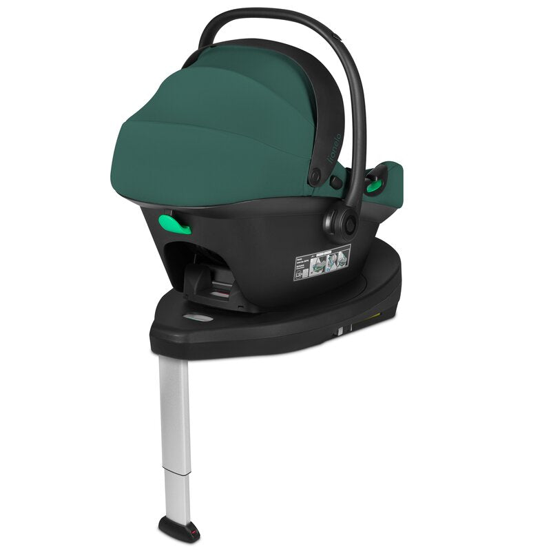 Scoica auto, Lionelo, i-Size Astrid, 0-13 Kg, 40-87 cm, Cu maner si capotina reglabile, Cu protectie laterala avansata, Salteluta confortabila, Testat ADAC, Conform cu standardul european de securitate R129, Verde