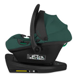 Scoica auto, Lionelo, i-Size Astrid, 0-13 Kg, 40-87 cm, Cu maner si capotina reglabile, Cu protectie laterala avansata, Salteluta confortabila, Testat ADAC, Conform cu standardul european de securitate R129, Verde