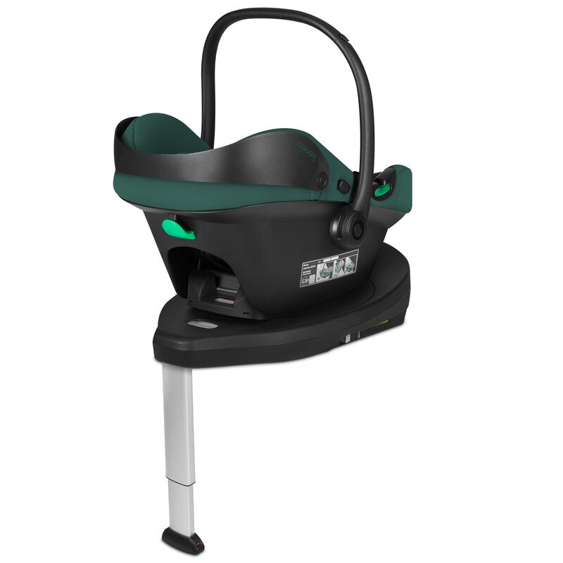 Scoica auto, Lionelo, i-Size Astrid, 0-13 Kg, 40-87 cm, Cu maner si capotina reglabile, Cu protectie laterala avansata, Salteluta confortabila, Testat ADAC, Conform cu standardul european de securitate R129, Verde
