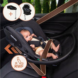 Scoica auto, Lionelo, i-Size Astrid, 0-13 Kg, 40-87 cm, Cu maner si capotina reglabile, Cu protectie laterala avansata, Salteluta confortabila, Testat ADAC, Conform cu standardul european de securitate R129, Taupe