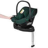 Scoica auto, Lionelo, i-Size Astrid, 0-13 Kg, 40-87 cm, Cu maner si capotina reglabile, Cu protectie laterala avansata, Salteluta confortabila, Testat ADAC, Conform cu standardul european de securitate R129, Verde