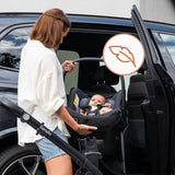 Scoica auto, Lionelo, i-Size Astrid, 0-13 Kg, 40-87 cm, Cu maner si capotina reglabile, Cu protectie laterala avansata, Salteluta confortabila, Testat ADAC, Conform cu standardul european de securitate R129, Taupe
