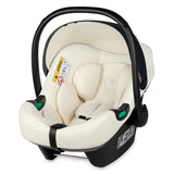 Scoica auto, Lionelo, i-Size Astrid, 0-13 Kg, 40-87 cm, Cu maner si capotina reglabile, Cu protectie laterala avansata, Salteluta confortabila, Testat ADAC, Conform cu standardul european de securitate R129, Crem
