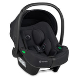 Scoica auto, Lionelo, i-Size Astrid, 0-13 Kg, 40-87 cm, Cu salteluta, Testat ADAC, Conform cu standardul european de securitate R129, Negru Onyx