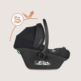 Scoica auto, Lionelo, i-Size Astrid, 0-13 Kg, 40-87 cm, Cu salteluta, Testat ADAC, Conform cu standardul european de securitate R129, Negru Onyx
