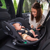 Scoica auto, Lionelo, i-Size Astrid, 0-13 Kg, 40-87 cm, Cu salteluta, Testat ADAC, Conform cu standardul european de securitate R129, Negru Onyx