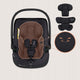 Scoica auto, Lionelo, i-Size Astrid, 0-13 Kg, 40-87 cm, Cu salteluta, Testat ADAC, Conform cu standardul european de securitate R129, Negru Onyx