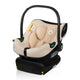 Scoica auto, Lionelo, i-Size Astrid, Include baza Isofix, 0-13 Kg, 40-87 cm, Cu maner si capotina reglabile, Cu protectie laterala avansata, Salteluta confortabila, Testat ADAC, Conform cu R129, Bej