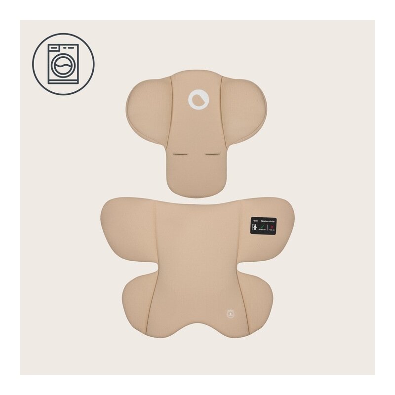 Scoica auto, Lionelo, i-Size Astrid, Include baza Isofix, 0-13 Kg, 40-87 cm, Cu maner si capotina reglabile, Cu protectie laterala avansata, Salteluta confortabila, Testat ADAC, Conform cu R129, Bej - gogobaby.ro