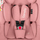 Scoica auto, Lionelo, i-Size Astrid, Include baza Isofix, 0-13 Kg, 40-87 cm, Cu maner si capotina reglabile, Cu protectie laterala avansata, Salteluta confortabila, Testat ADAC, Conform cu R129, Roz