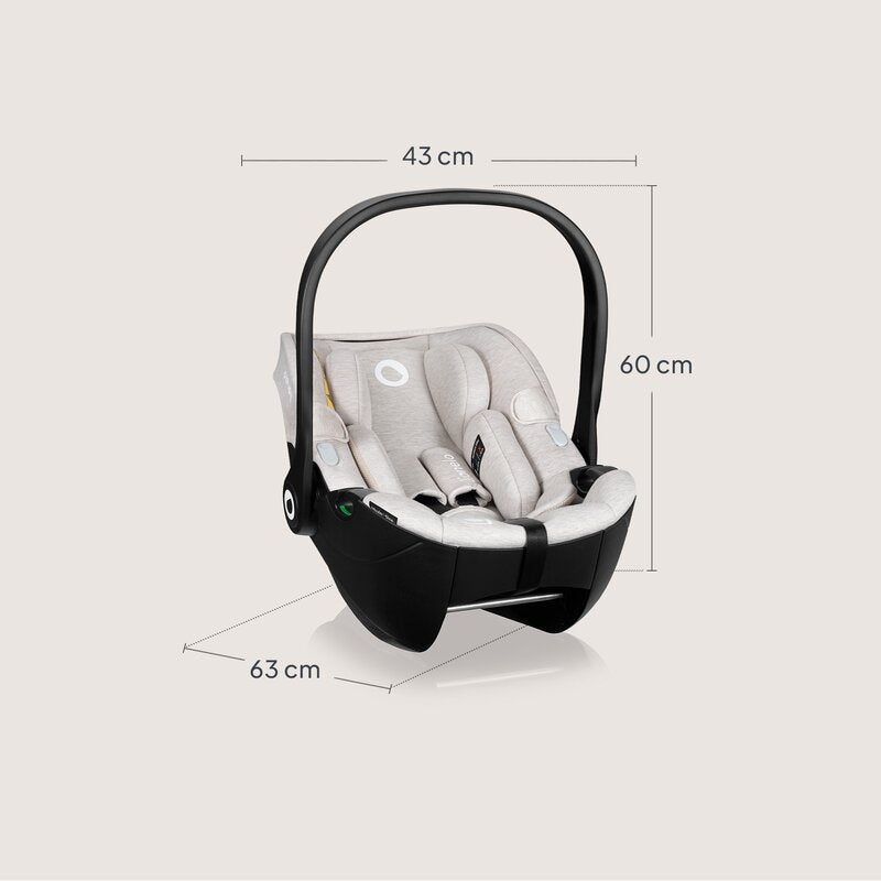 Scoica auto, Lionelo, Moxie, i-Size, 40-87 cm, Tetiera reglabila, intarita cu spuma de memorie, Carcasa ventilata, Din bambus, Protectie avansata, Conform cu R129, Mov