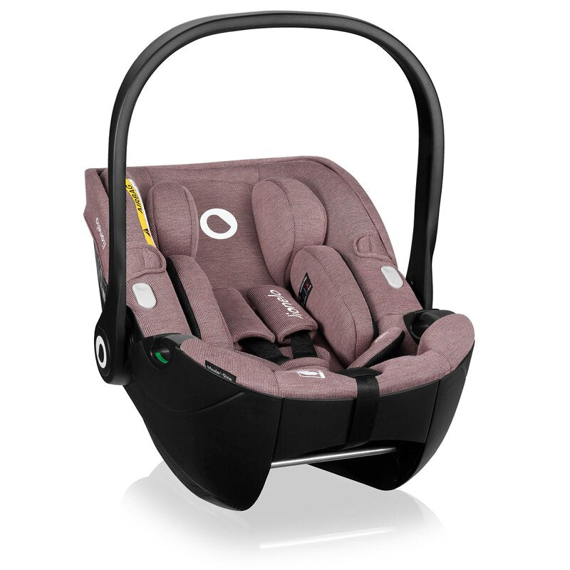 Scoica auto, Lionelo, Moxie, i-Size, Include baza rotativa 360 cu picior de fixare, 40-87 cm, Tetiera reglabila, intarita cu spuma de memorie, Carcasa ventilata, Din bambus, Protectie avansata, Conform R129, Mov - gogobaby.ro