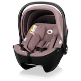 Scoica auto, Lionelo, Moxie, i-Size, Include baza rotativa 360 cu picior de fixare, 40-87 cm, Tetiera reglabila, intarita cu spuma de memorie, Carcasa ventilata, Din bambus, Protectie avansata, Conform R129, Mov
