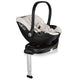 Scoica auto, Lionelo, Moxie, i-Size, Include baza rotativa 360 cu picior de fixare, 40-87 cm, Tetiera reglabila, intarita cu spuma de memorie, Carcasa ventilata, Din bambus, Protectie avansata, Conform R129, Bej
