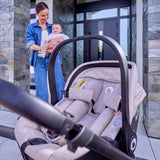 Scoica auto, Lionelo, Moxie, i-Size, Include baza rotativa 360 cu picior de fixare, 40-87 cm, Tetiera reglabila, intarita cu spuma de memorie, Carcasa ventilata, Din bambus, Protectie avansata, Conform R129, Mov