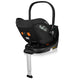 Scoica auto, Lionelo, Moxie, i-Size, Include baza rotativa 360 cu picior de fixare, 40-87 cm, Tetiera reglabila, intarita cu spuma de memorie, Carcasa ventilata, Din bambus, Protectie avansata, Conform R129, Negru