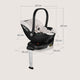 Scoica auto, Lionelo, Moxie, i-Size, Include baza rotativa 360 cu picior de fixare, 40-87 cm, Tetiera reglabila, intarita cu spuma de memorie, Carcasa ventilata, Din bambus, Protectie avansata, Conform R129, Bej