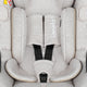 Scoica auto, Lionelo, Moxie, i-Size, Include baza rotativa 360 cu picior de fixare, 40-87 cm, Tetiera reglabila, intarita cu spuma de memorie, Carcasa ventilata, Din bambus, Protectie avansata, Conform R129, Bej