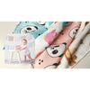 Scutec, Bocioland, Bambus, Antialergic si antibacterian, 30x30 cm, Material certificat Oeko Tex Standard 100, Panda Pink