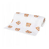Scutec din bambus, Bocioland, Teddy Bear, Material certificat Oeko Tex Standard 100, Dimensiune mare, 75x75 cm, Multicolor