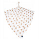 Scutec din bambus, Bocioland, Teddy Bear, Material certificat Oeko Tex Standard 100, Dimensiune mare, 75x75 cm, Multicolor