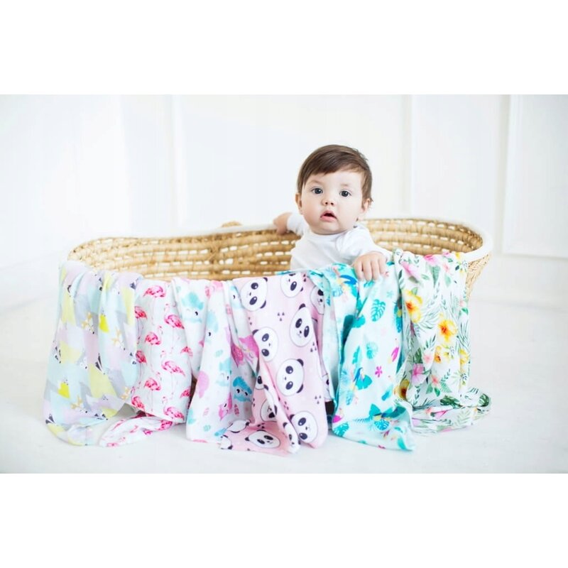 Scutec din bambus, Bocioland, Teddy Bear, Material certificat Oeko Tex Standard 100, Dimensiune mare, 75x75 cm, Multicolor
