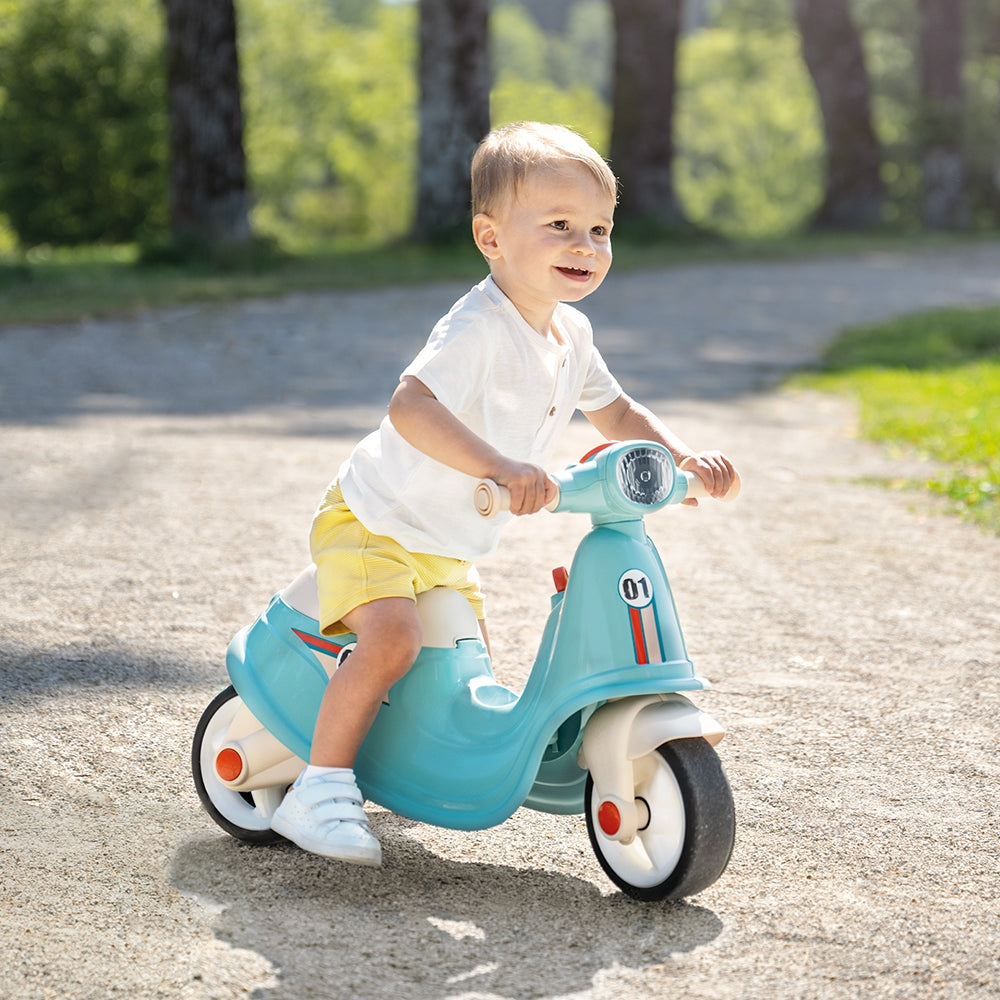 Scuter Smoby Scooter Ride-On albastru - gogobaby.ro