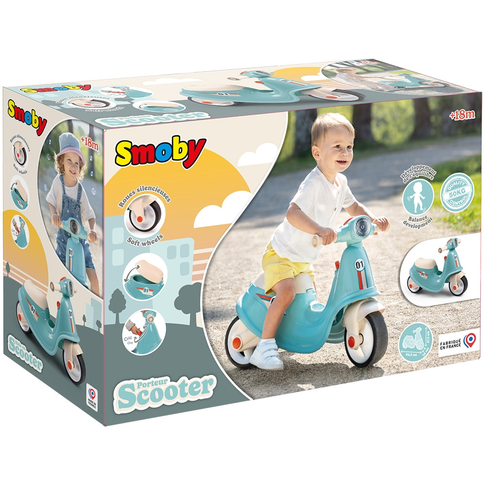 Scuter Smoby Scooter Ride-On albastru - gogobaby.ro