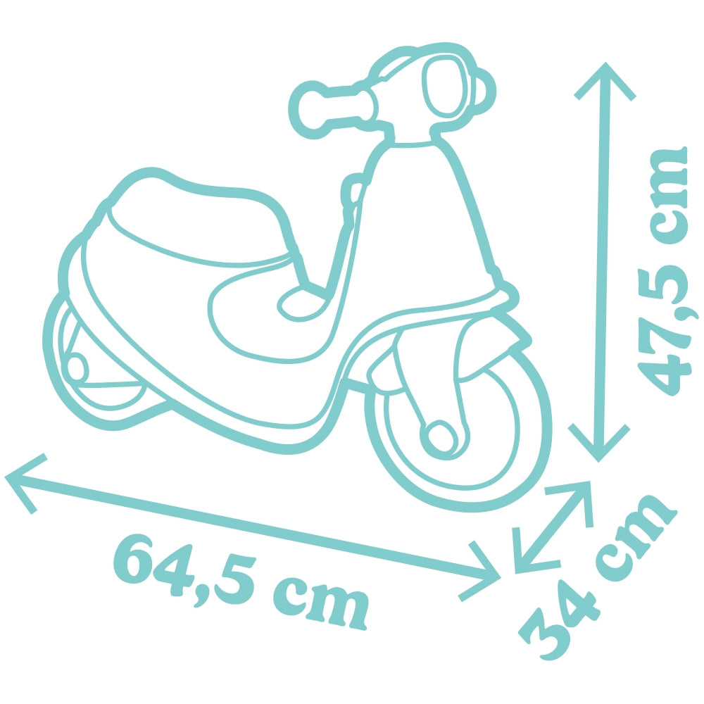 Scuter Smoby Scooter Ride-On albastru - gogobaby.ro
