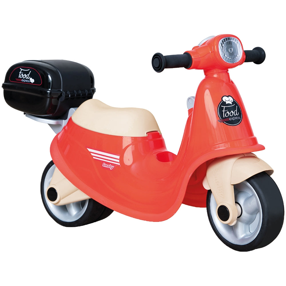 Scuter Smoby Scooter Ride-On Food Express rosu - gogobaby.ro