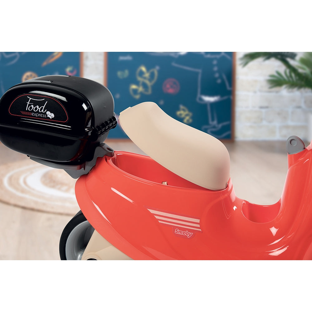 Scuter Smoby Scooter Ride-On Food Express rosu - gogobaby.ro